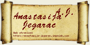 Anastasija Jegarac vizit kartica